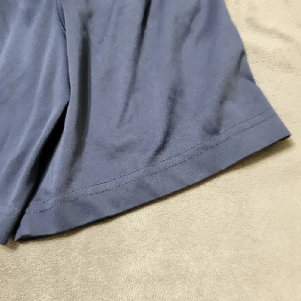 Nike Dri-Fit Boys Basketball Shorts Size 7 Long Blue Comfort Stretch Pull On Tie